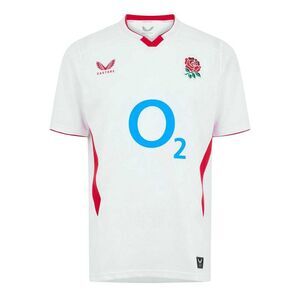 Castore Mens 2025/2026 England Rugby Home Shirt / White/Red